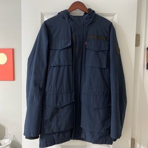 Mens navy Levi’s coat